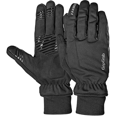 Imagen de GripGrab Guantes de Ciclismo Windster 2 Invierno Térmicos Cortavientos Bicicleta Acolchados Antideslizantes,Negro,XS