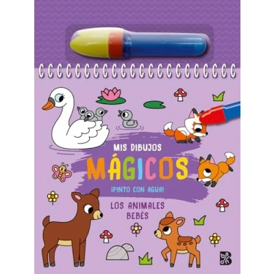 Imagen de PINTO CON AGUA LOS ANIMALES BEBÉS (MIS DIBUJOS MÁGICOS AGUA)