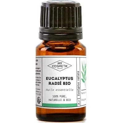 Imagen de El Aceite esencial de Escalyptus irradiado orgánico (Eucalyptus radiata) 100% puro y natural MY COSMETIK 5 ml