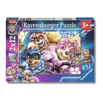 Imagen de Ravensburger Puzzle Paw Patrol The mighty movie, Colección 2 x 12, de 12 Piezas, para Niños, Edad Recomendada 3+ Años