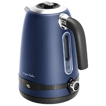 Imagen de Taylor Swoden Sinbad Hervidor de agua 1,7 l, 2200W. Diseño retro, temperatura ajustable, pantalla LED con visualización temperatura, función mantener temperatura. Libre BPA, color azul