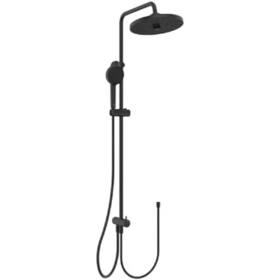 Imagen de Ideal Standard Ceraflow T25+, columna de ducha con desviador, kit completo ducha, negro seda