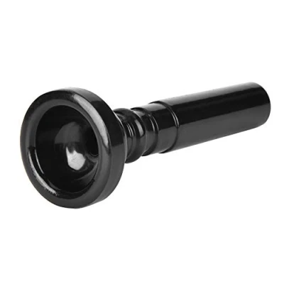 Imagen de Bediffer Boquilla de Trompeta, Trompa Portátil ABS Exquisita para Instrumento Viento(Negro)