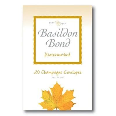 Imagen de Basildon Bond Duque 95 x 143 mm Peel and Seal Paquete de sobres con champán (Pack 20)