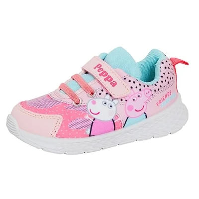 Imagen de Peppa Pig Zapatillas deportivas para niñas Easy Touch Fasten Plimsolls, Pink, 24 EU