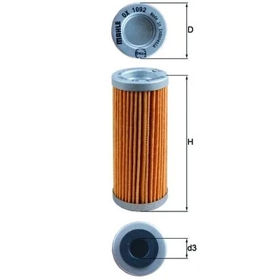 Imagen de MAHLE ORIGINAL OX 1092 Filtro de aceite Cartucho filtrante