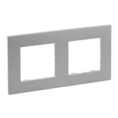 Imagen de Marco 2 elementos Legrand 864372 serie Niloe Step Aluminio