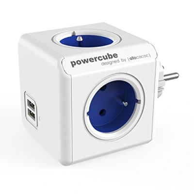 Imagen de Powercube original usb 4 tomas + 2 verde