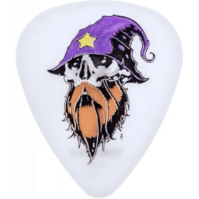 Imagen de JIM DUNLOP Púas Blackline II Alan Forbes, Saco de 36, Wizard, Blanco, 0,60mm