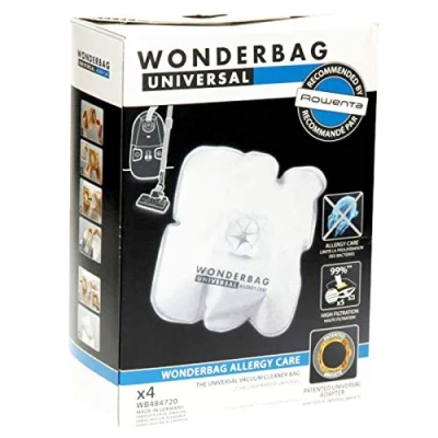 Imagen de Wonderbag Bolsas de aspiradora Allergy Care para Rowenta (paquete 4)