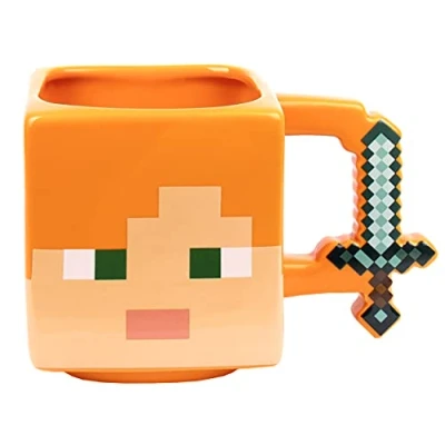 Imagen de Minecraft Taza de cerámica con capacidad 650 ml Alex la novedad café Mercancía Juego 3D