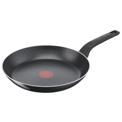 Imagen de Tefal Sartén B55506 Easy Cook and Clean, antiadherente, señal térmica, base robusta, fácil de limpiar, forma profunda, sin inducción, negra, 28 cm