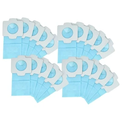 Imagen de vhbw 20x bolsa compatible con Makita CL106D, CL106, DCL180Z, DCL140, DCL180, CL183D aspiradora papel, 11,8 cm x 6 azul claro