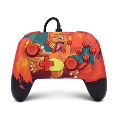 Imagen de Controlador cableado mejorado de PowerA para Nintendo Switch Pokémon: Charizard Vortex