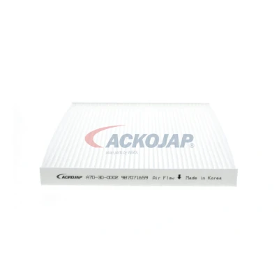 Imagen de ACKOJA A70 30 0002 Filtro de habitáculo Cartucho filtrante, antipolen 198 220 20 Papel TOYOTA: Corolla IX Hatchback, Avensis II Berlina