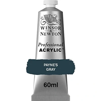 Imagen de Winsor &amp; Newton Professional Acrylic Pintura Acrílica en Tubo, Gris (Payne&#039;s Gray), 60 ml