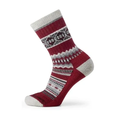 Imagen de Smartwool Everyday Snowed In Sweater Crew Socks, Calcetines Unisex adulto, TIBETAN RED,