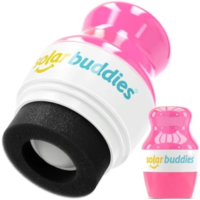 Imagen de Full Pink Solar Buddies Refillable Roll On Sponge Applicator for Kids, Adults, Families, Travel Size Holds 100ml Friendly Sunscreen, Suncream and Lotions (Full Pink)