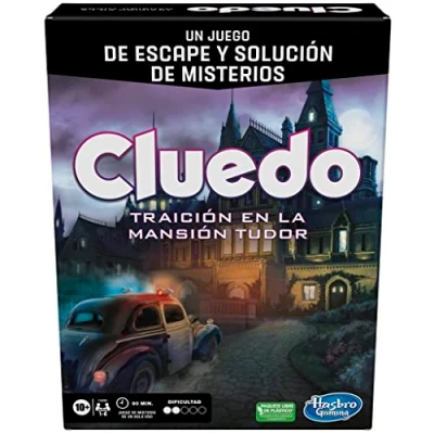 Imagen de Hasbro Gaming Cluedo Traición en la Mansión Tudor Juego de Mesa 1 a 6 Jugadores para Niños y Niñas Partir 10 Años, Misterio Escape Room