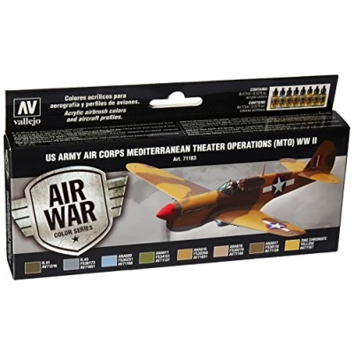 Imagen de Acrylicos Vallejo &quot;nos cuerpo aéreo del ejército mediterráneo teatro operaciones Mto segunda guerra mundial&quot; Model Air Set