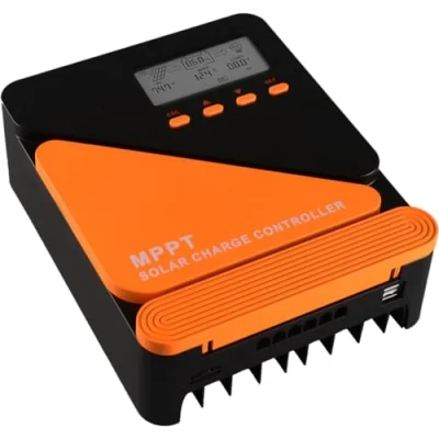 Imagen de SolaMr 30A MPPT Regulador de Carga Solar 12/24V Parámetro Automático Ajustable con Pantalla LCD y Doble Puerto USB Panel Batería para Gel Sellado Inundado Litio GM D30A