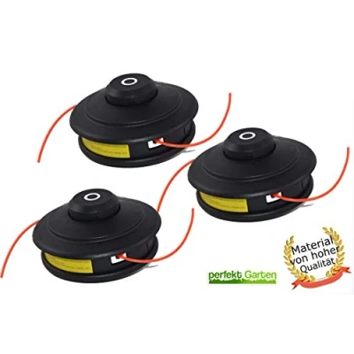 Imagen de 3 x Profesional Doble Cabezal de desbrozadora automática Bobina Cable para Fuxtec Motorsense