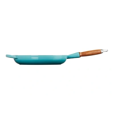 Imagen de Le Creuset Sartén Signature con mango de madera hierro fundido, 28 cm, 2, 6 L, Caribe, 20258281700422