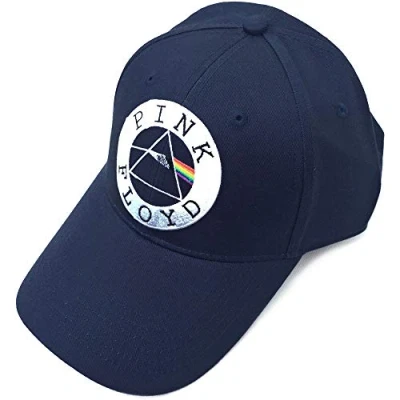Imagen de Pink Floyd Gorra de béisbol unisex, diseño círculos, color azul marino