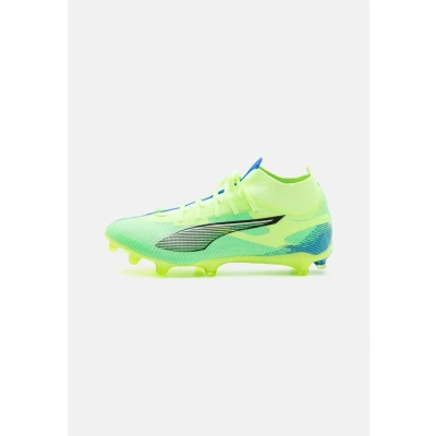 Imagen de Puma Ultra 5 Match Laceless FG/AG Botas de fútbol con tacos, Hombre, Talla: 40.5, Fizzy apple/white/bluemazing Zapatos