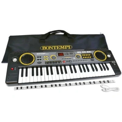 Imagen de Bontempi HarmonyTouch Teclado Digital de 49 Teclas con Accesorios completos para un Toque armonioso,