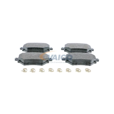 Imagen de VAICO V22 0464 Juego de pastillas freno Q+, calidad primer equipo Eje trasero excl. contacto avisador desgaste PEUGEOT: 3008 II SUV