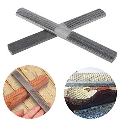 Imagen de lima plana de acero 4 en 1 200 mm, madera semicircular para carpintería, escofina gruesa vías