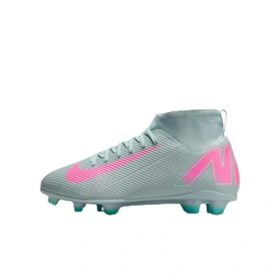 Imagen de Nike Performance JR 10 CLUB FG/MG Unisex Botas de fútbol con tacos para niños, Talla: 33.5, Ocean cube pink blast Zapatos