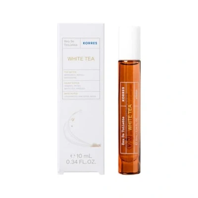 Imagen de KORRES WHITE TEA Eau de Toilette para mujer, tamaño viaje, aroma floral y fresco con delicado a jazmín, ideal viajes, vegano, 10 ml