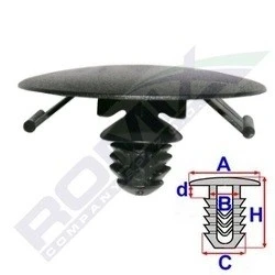 Imagen de ROMIX C60566 Grapa RENAULT: TRAFIC 2 Kasten, MEGANE 2, Coupe Cabriolet