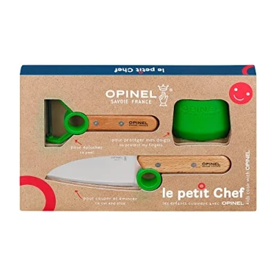 Imagen de Coffret le petit chef bois vert opinel