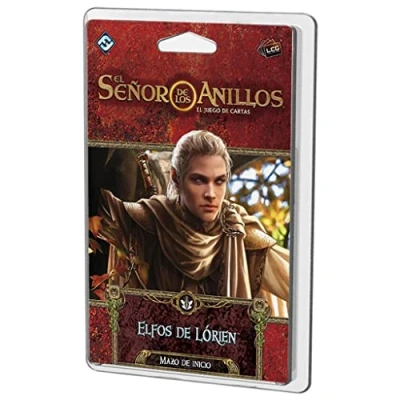 Imagen de Fantasy Flight Games, MEC104ES El Señor de los Anillos LCG, Elfos Lórien Mazo Inicio, Juego Cartas en Español, Multicolor