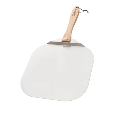 Imagen de Chef Pomodoro Pala Pizza Horno 35,6 x 40,6 cm, para de Aluminio con Mango Plegable Madera Fácil Almacenamiento, Accesorios Cocina Hogar Gourmet