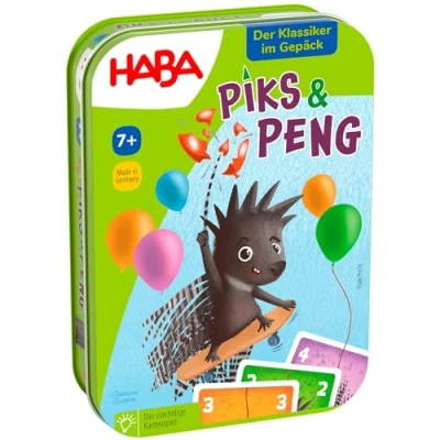 Imagen de HABA Piks &amp; Peng 2011102001 Juego de Cartas para Toda la Familia Emocionante competición con Reglas Simples a Partir 7 años Ideal Viajes