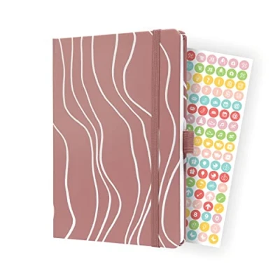 Imagen de SIGEL J4351 Jolie Agenda semanal 2024, Rosy Meringue, 13,5 x 20,3 cm, tapa dura, 174 páginas, rosado