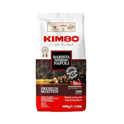 Imagen de Granos de Café Enteros Kimbo Espresso Napoletano, Bolsa 1kg