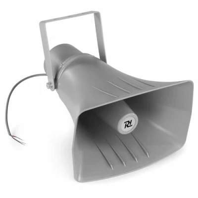 Imagen de Power Dynamics Altavoz bocina de Largo Alcance, 100v, 7,5 W, 15 W y 30 W. Apto para Intemperie IPX6 con Carcasa ABS Resistente. Ideal megafonía, 100 V, se suministra Soporte Montaje