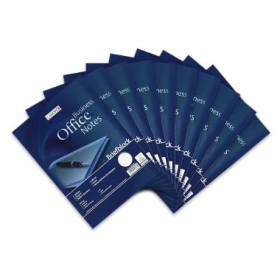 Imagen de Landre Office 100050263 Lote de 10 libretas A4, 50 hojas con rayas, 70 g/m²