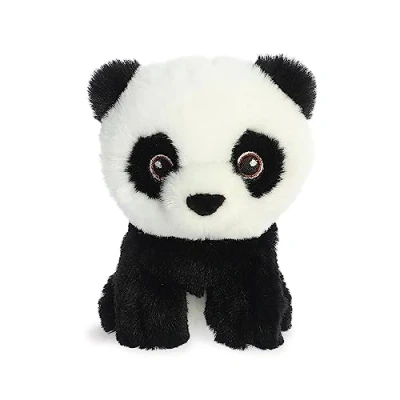Imagen de Aurora, 35070, Eco Nation Mini Panda,13cm, Peluche, Negro &amp; Blanco