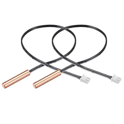 Imagen de 2 unids 5K NTC termistor prueba 15.7 pulgadas cobre sensible temperatura sensor para aire acondicionado