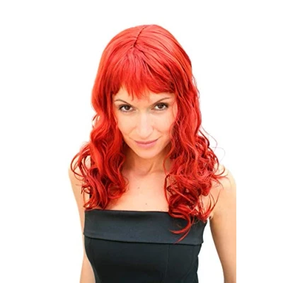 Imagen de Peluca ROJO fuego, diva, vampiresa LM 142 KII135