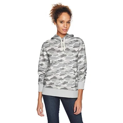 Imagen de Amazon Essentials Sudadera de Felpa Francesa con Capucha (Disponible en Tallas Grandes) Mujer, Gris Camuflaje, XXL