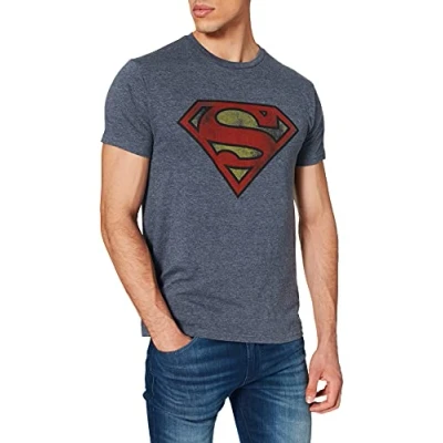 Imagen de Superman T Shirt Camiseta, Azul, XXL para Hombre