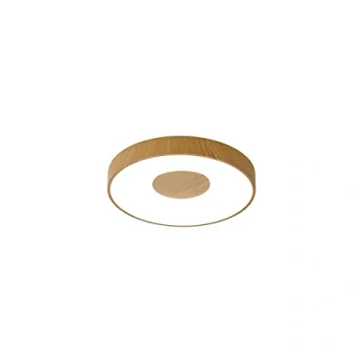 Imagen de Plafón LED 56W COIN Dimable Mantra Madera Ø38 x 6.8cm altura con mando a distancia