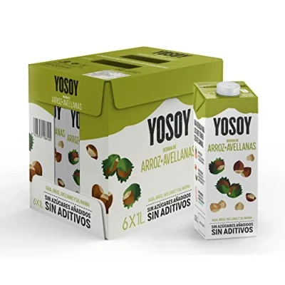 Imagen de YOSOY Bebida de Arroz con Avellanas, Caja 6 x 1L